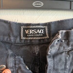 Faux Versace Black Women's Jeans Couture Denim